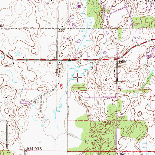 Topographic Map of Egan Park, MN