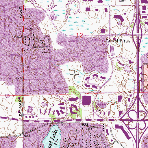 Topographic Map of Rolling Hills Park, MN