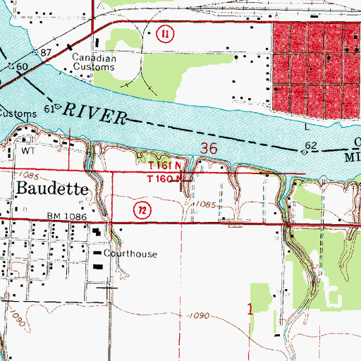Topographic Map of Timber Mill Park, MN