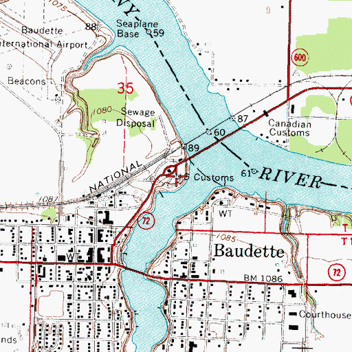 Topographic Map of Great Fire of 1910 Historical Marker, MN