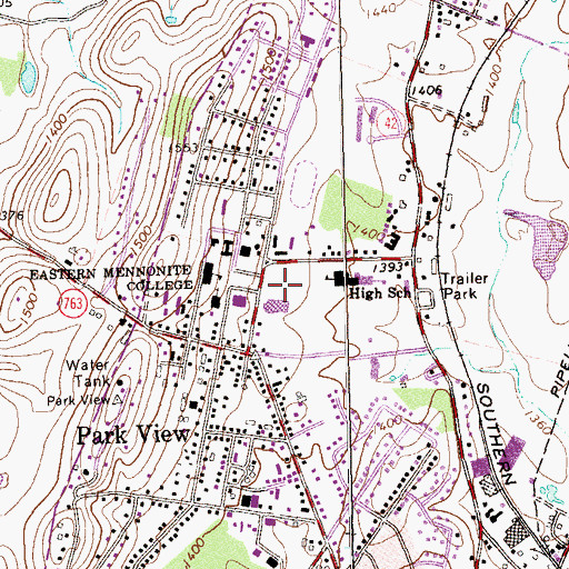 Topographic Map of Turt Field, VA