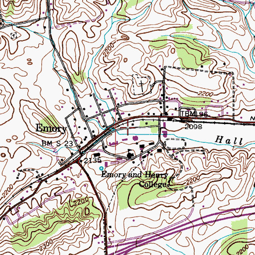 Topographic Map of Emily Williams House, VA