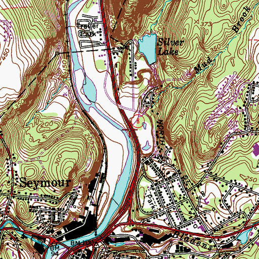 Topographic Map of Rimmon Brook, CT