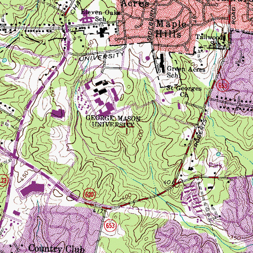 Topographic Map of Science and Tech I Building, VA