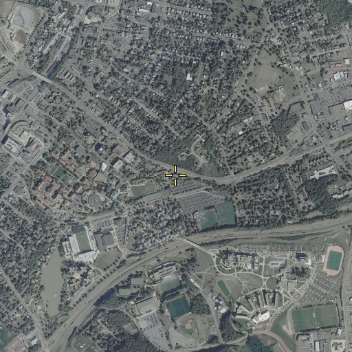 Aerial/Satellite Image of McGraw-Long Hall, VA