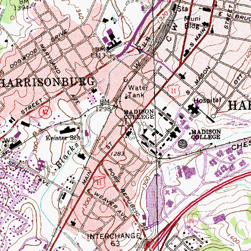 Topographic Map of Medical Arts South, VA