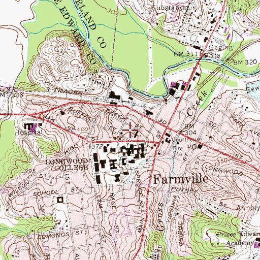 Topographic Map of Hardy House, VA