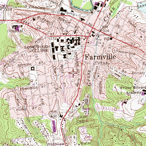 Topographic Map of Hull Education Center, VA
