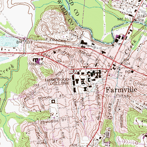 Topographic Map of Science Center, VA
