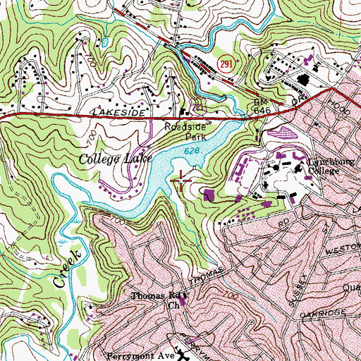 Topographic Map of Beaver Point Club House, VA