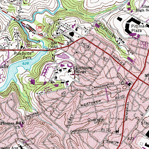 Topographic Map of Snidow Chapel, VA