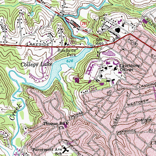 Topographic Map of Wake Field House, VA