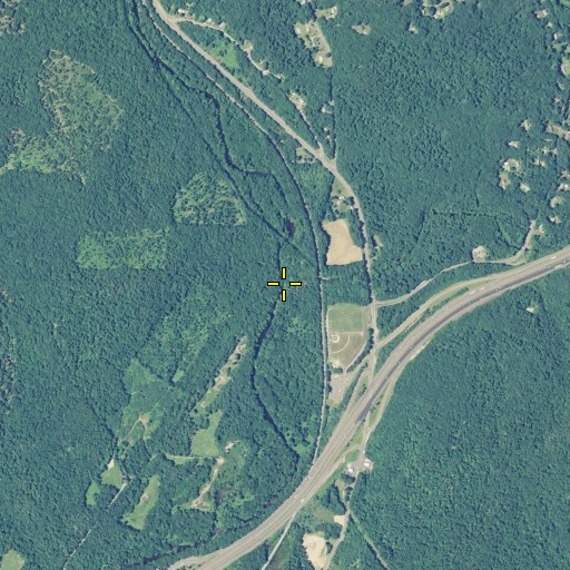 Aerial/Satellite Image of Roaring Brook, CT
