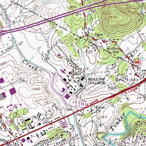 Topographic Map of Rathhaus, VA