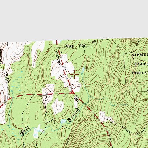 Topographic Map of Rock Meadow School, CT