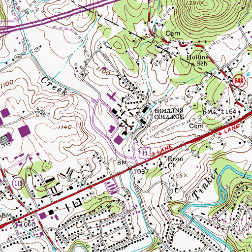 Topographic Map of Starkie House, VA