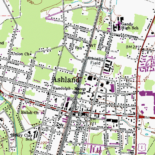 Topographic Map of Blackwell House, VA