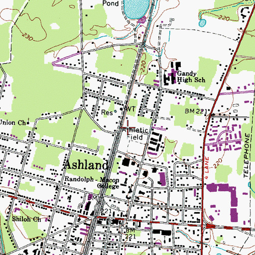 Topographic Map of Kappa Sigma House, VA