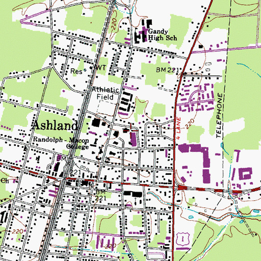 Topographic Map of Keeble Observatory, VA