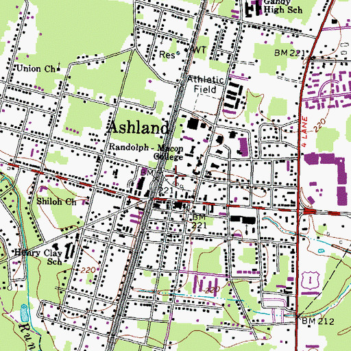 Topographic Map of Phi Delta Theta, VA