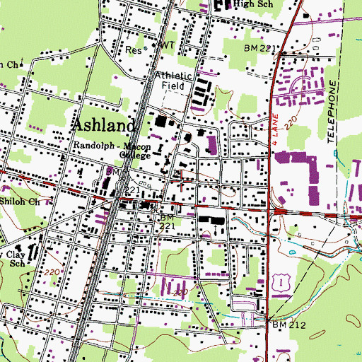 Topographic Map of Ragland - Henry House, VA