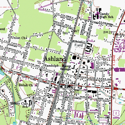 Topographic Map of Rhodeen House, VA