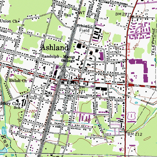 Topographic Map of Saint Ann's Building, VA