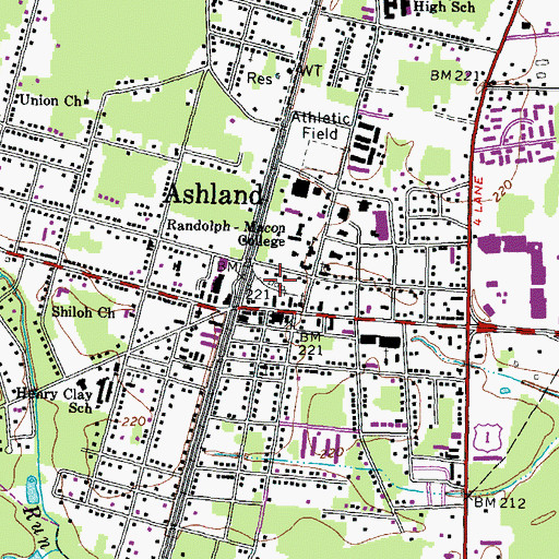 Topographic Map of Sigma Alpha Epsilon House, VA