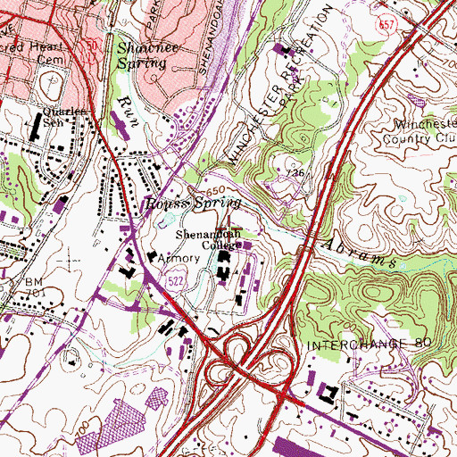 Topographic Map of Molden Picnic Shelter, VA