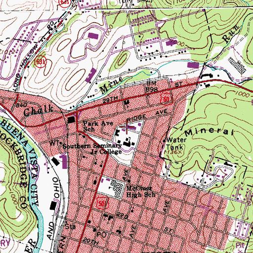 Topographic Map of Knight Sports Arena, VA
