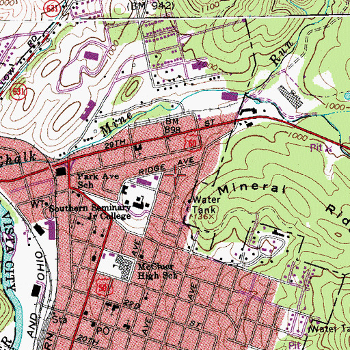 Topographic Map of Lancelot House, VA