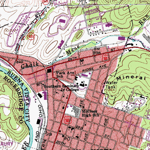 Topographic Map of Landrum House, VA