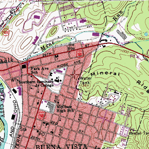 Topographic Map of Nyman House, VA