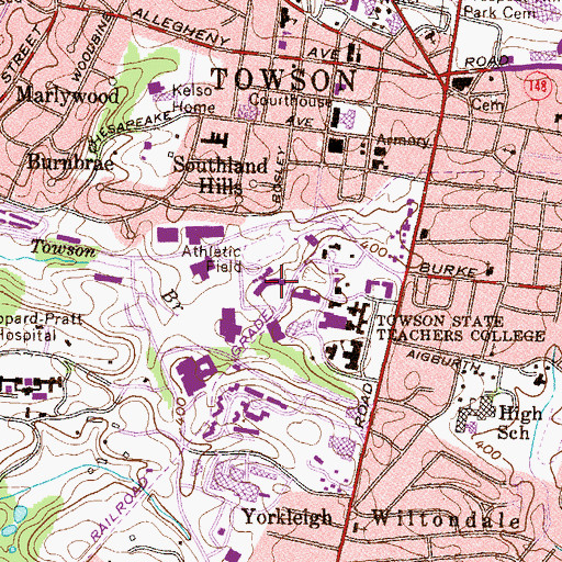 Topographic Map of Lida Lee Tall, MD