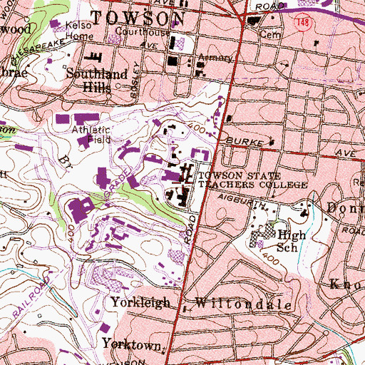 Topographic Map of Stephens Annex, MD