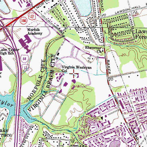 Topographic Map of Greybeal Hall, VA