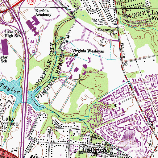 Topographic Map of Monumental Chapel, VA