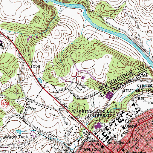 Topographic Map of Archaeology Laboratory, VA