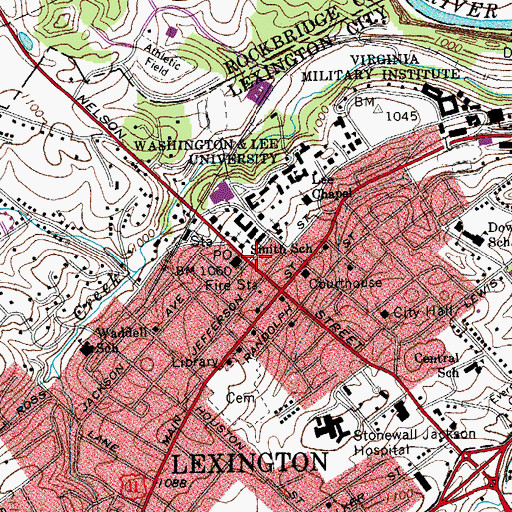 Topographic Map of Chavis House, VA