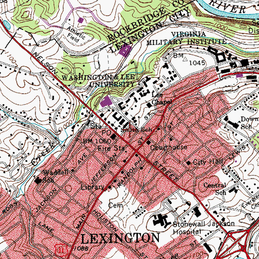 Topographic Map of Mattingly House, VA