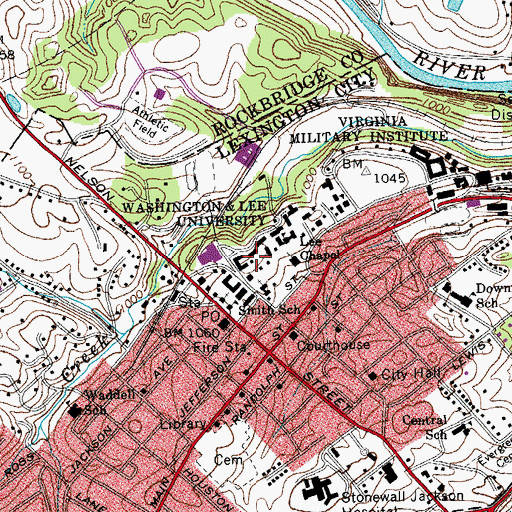 Topographic Map of "Williams School of Commerce, Economics, and Politics", VA