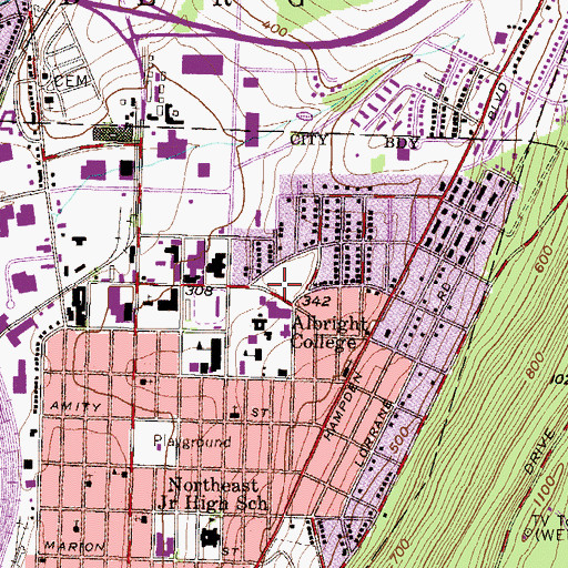 Topographic Map of Ketchner Field, PA