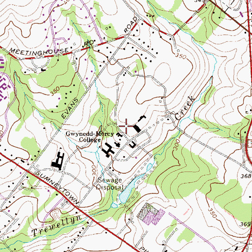 Topographic Map of Keiss Hall, PA