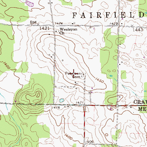 Topographic Map of Steffee Hall of Life Sciences, PA