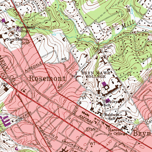 Topographic Map of West House, PA