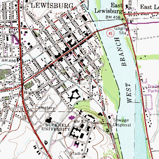 Topographic Map of Sigma Alpha Epsilon, PA
