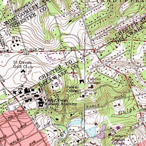 Topographic Map of Dixon Center, PA