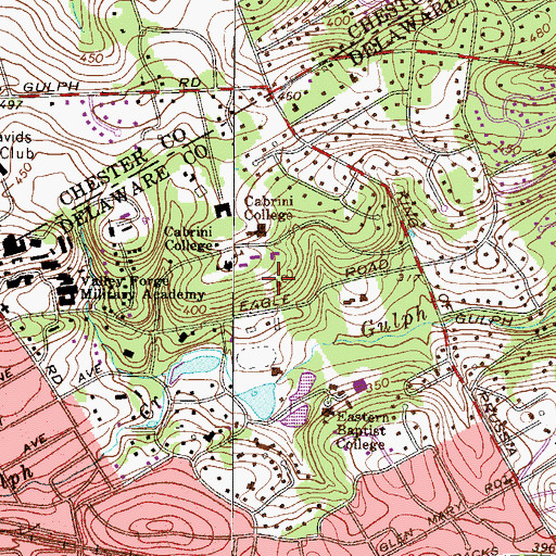 Topographic Map of Dixon House, PA