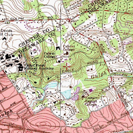 Topographic Map of Infante House, PA