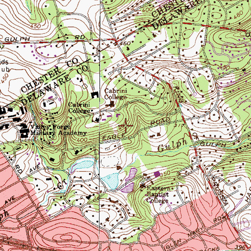Topographic Map of Maguiro House, PA